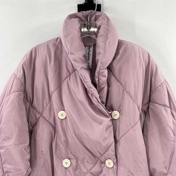 Free People Ella Oversized Puffer Jacket - Lavender - XS - New with tags - Picture 3 of 9